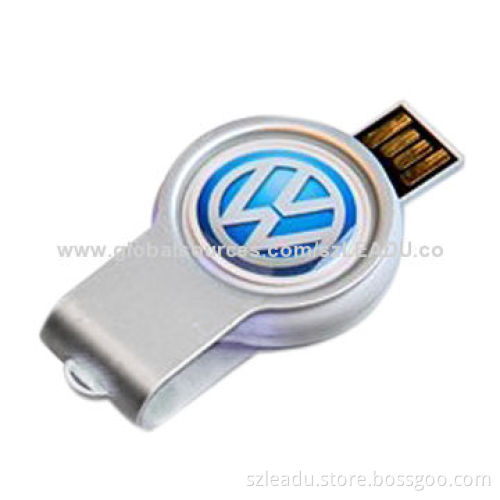 Swivel USB Flash Drive, Car Logo